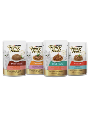 Fancy Feast Purina pouches